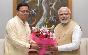cm dhami meet Pm modi