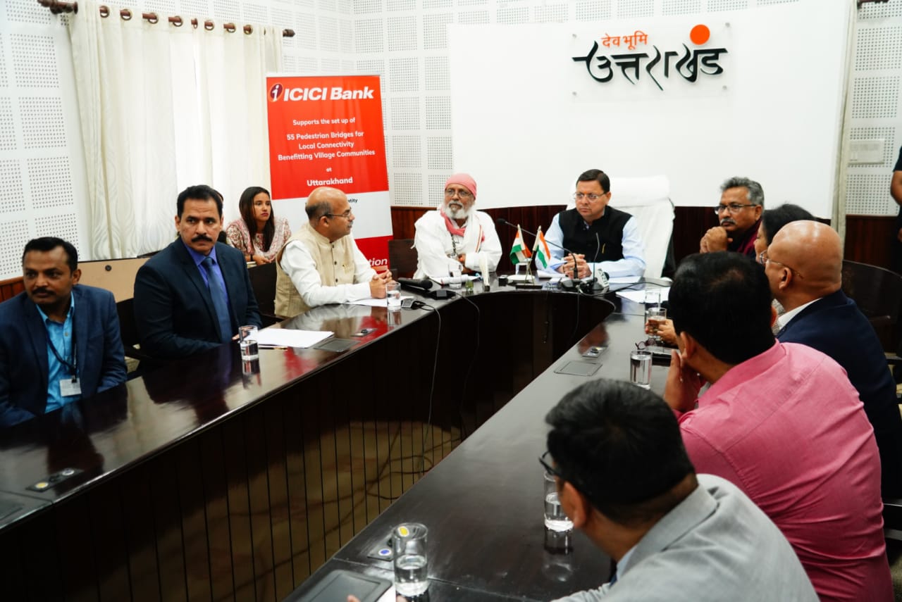 उत्तराखंड के 55 गांव को मिले पैदल मार्ग पुल, सीएम धामी ने किया वर्चुअली लोकार्पण | Dhami virtually inaugurate 55 bridges 3 Dhami virtually inaugurate 55 bridges