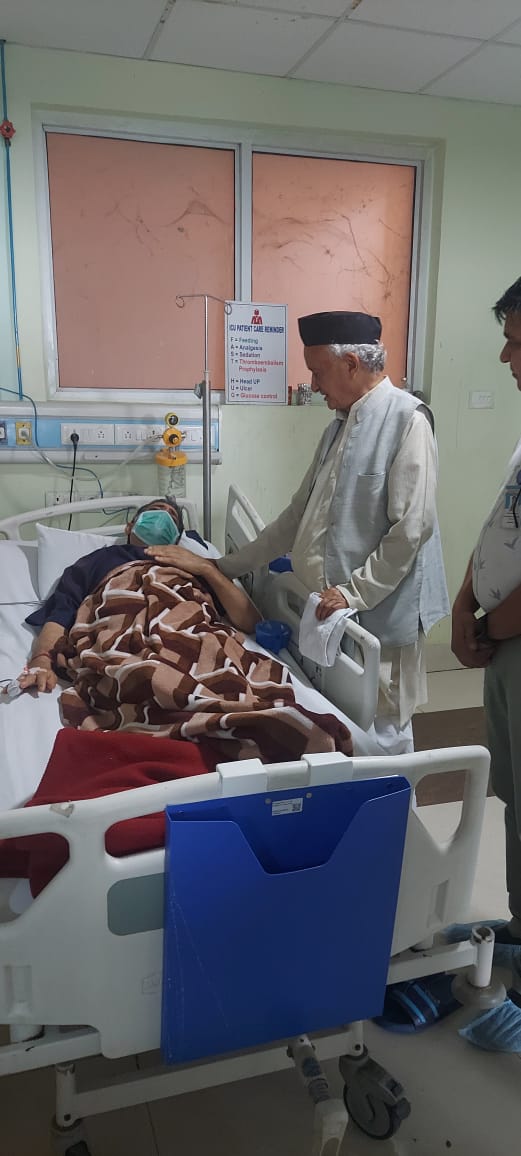 Bhagat Singh Koshiyari In Inderesh Hospital