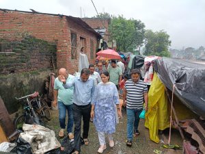 Rishikesh Mayar inspected rain affected areas
