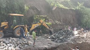 Landslide Near Mussoorie Girls Inter College 