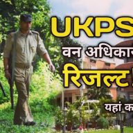 HOME 40 UKPSC : वन क्षेत्राधिकारी मुख्य परीक्षा का रिजल्ट हुआ जारी, 2021 में परीक्षा का हुआ था आयोजन, ऑफिशियल वेबसाइट पर देखे परिणाम | UKPSC Forest Officer Main Exam Result