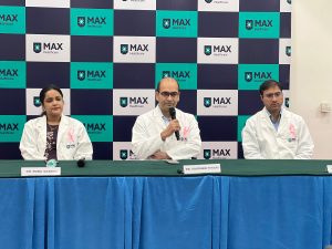 Breast Cancer Awareness : ब्रेस्ट कैंसर को लेकर मैक्स अस्पताल ने किया जागरूक, प्रेस वार्ता कर शीघ्र जांच कराने का दिया संदेश | Breast Cancer Awareness Press Confrence In Max Hospital 2 Breast Cancer Awareness Press Confrence In Max Hospital