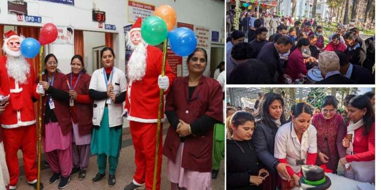 श्री महंत इन्दिरेश अस्पताल में धूमधाम से हुआ क्रिसमस सेलीब्रेशन 4 kris