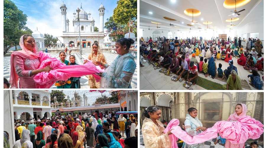 सजने लगा श्री दरबार साहिब बढ़ने लगी रौनकें, श्री दरबार साहिब में संगतों के पहुंचने का क्रम हुआ तेज़ | Sri Darbar Sahib started getting decorated, dehradun sgrr 4 IMG 000000 000000 14