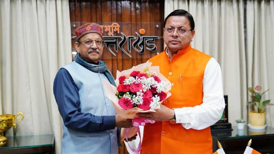 वरिष्ठ भाजपा नेता वीरेंद्र दत्त सेमवाल ने सीएम धामी से की मुलाकात, मुख्यमंत्री से की ये मांगे.. 1 IMG 000000 000000 6