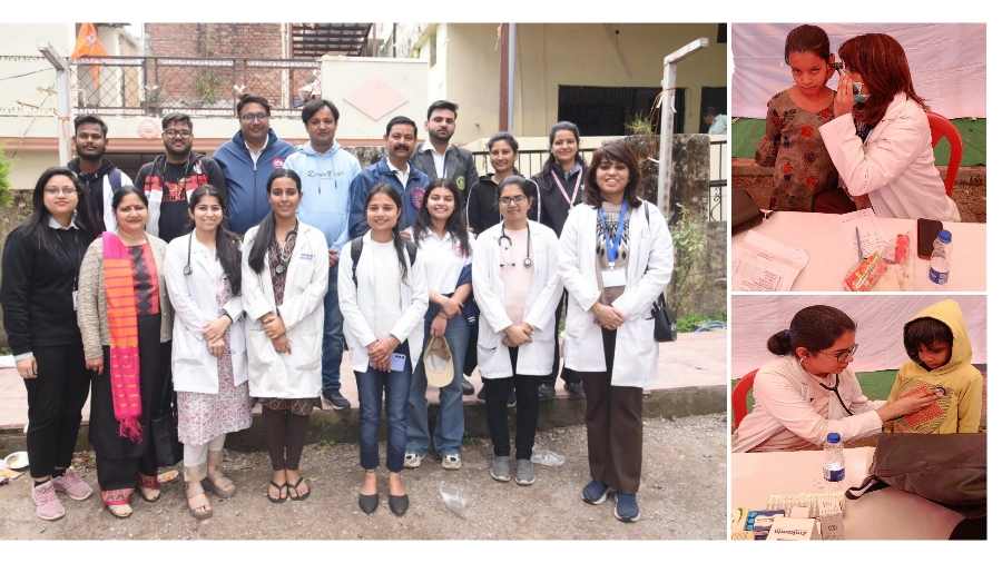 HOME 53 श्री महंत इन्दिरेश अस्पताल के निःशुल्क शिविर में 365 ने कराई स्वास्थ्य की जांच | Free health Camp by SGRR