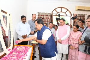 nitin nabin tribute to BC Khanduri